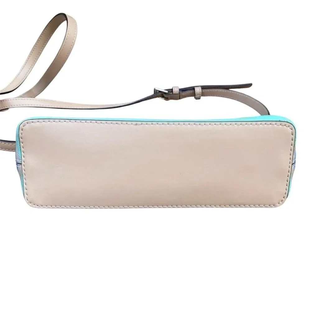 KATE SPADE Dune Striped Millie Grove Street Crossbody Bag Leather Multicolor EUC